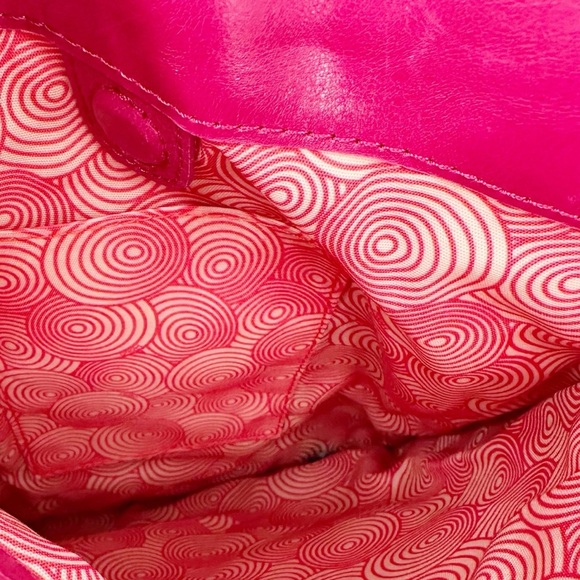 HOBO International Convertible Crossbody Shoulder Bag Hot Pink - Picture 4 of 6